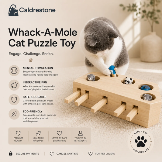 Wondimagegne Whack-A-Mole Cat Puzzle Toy